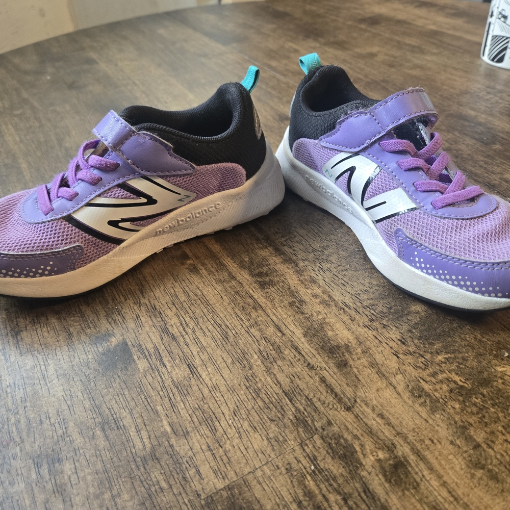 New Balance Kids' Lavender and Black Sneakers